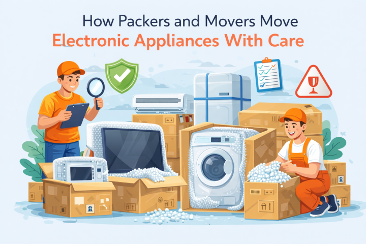 How Packers and Movers Move Electronic Appliances With Care